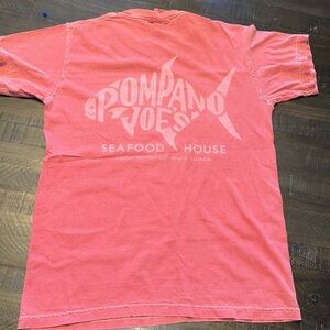 Pompano Joe's Seafood House Destin PCB Florida Red T-Shirt Comfort Colors SM